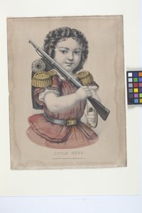 Küçük Kahraman (elle renklendirilmiş litografi)