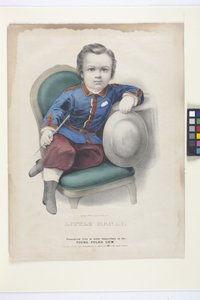 Little Manly (elle boyanmış litografi)