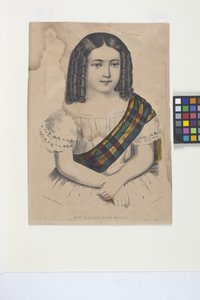 My Highland Girl (elle renkli taş baskı)