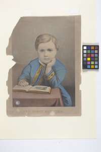The First Scholar (el boyaması litografi)