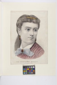 Kuzey Güzeli (elle boyanmış litografi)