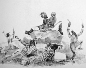 Currier & Ives İllüstrasyon 19. Yüzyıl. Bir Howling Swell - Savaş Yolunda (orijinal baskının yapıldığı Thomas Worth