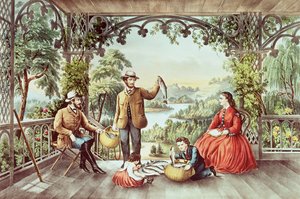 Dereden Ev, Şanslı Balıkçılar by N. and Ives, J.M. Currier