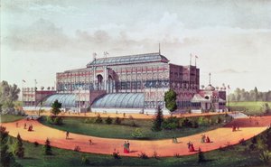 Bahçıvanlık Salonu, Büyük Amerika Birleşik Devletleri Yüzüncü Yıl Sergisi 1876 by N. and Ives, J.M. Currier