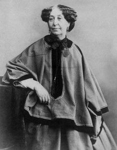 Fransız yazar George Sand (1804-1876), fotoğraf Nadar 1864 by Nadar