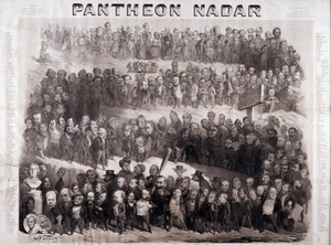 19. yüzyılın büyük tarihi şahsiyetlerini temsil eden Pantheon Nadar (entelektüel ve siyasi kişilikler) by Nadar