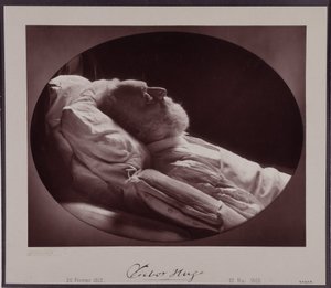 Victor Hugo ölüm döşeğinde, 22 Mayıs by Nadar