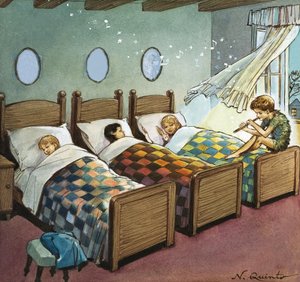 Wendy, Michael ve John Uyuyor, J.M. Barrie