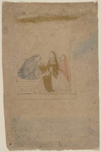 Görevlileri Olan Bir Bayan, ca. 1775-80.