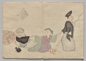 Kōrin Resimli Kitaptan Sahne (Cilt 1) by Nakamura Hochu