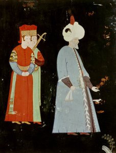 İki Devlet Adamıyla Kanuni Sultan Süleyman (1494-1566) by Nakkep, called Nigari Reis Haydar