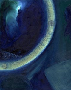 The Upper Berth, 2015, (kart üzerinde yağlı boya) by Nancy Moniz Charalambous