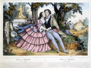 Birkaç aşık: 4 aşk - Thomas, c. 1852. by Napoleon (after) Thomas