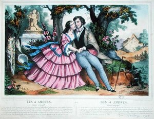 Dört Aşk, Evlilik Aşkı (renkli taş) by Napoleon (after) Thomas