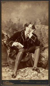 Oscar Wilde, 1882 (albüm gümüş baskı) by Napoleon Sarony