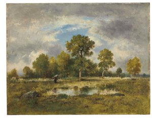 La Mare aux Toplayıcı, 1873 by Narcisse Virgile Diaz de la Peña