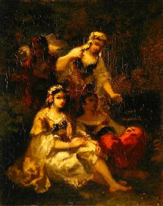 Dört İspanyol Bakire, 1844-60 dolayları (panelde yağlı boya)