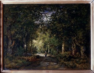 Ahşabın altındaki yol Narcisse Diaz de la Pena
