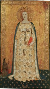 Başak parturiente, Başak paritura - Madonna del Parto (Parturition Madonna) - Nardo di Cione (aktif yaklaşık 1346-1365). Paneldeki sıcaklık by Nardo di Cione Orcagna