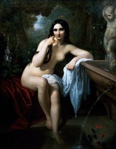 Banyodaki su perisi, Natale Schiavoni (1777-1858), tuval üzerine yağlı boya, cm 153,5x120, İtalya