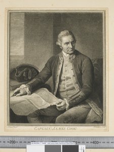 I. Kaptan James Cook, J.K. Sherwin (1751–90) tarafından oyulmuş, c.1773-84 (gravür) by Nathaniel (after) Dance Holland