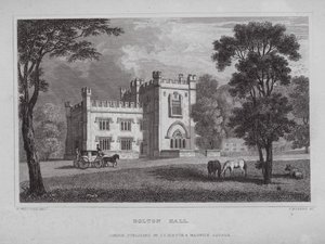 Bolton Salonu (gravür) by Nathaniel (after) Whittock