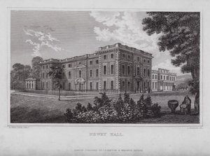 Newby Hall (gravür) by Nathaniel (after) Whittock
