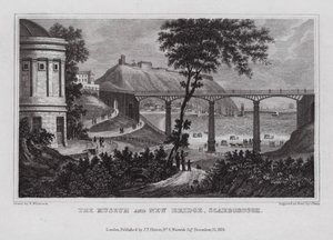Müze ve Yeni Köprü, Scarborough (gravür)
