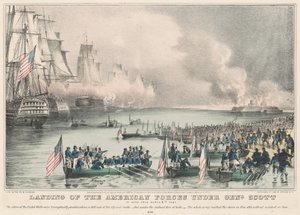 Genl altında Amerikan Kuvvetlerinin İniş. Scott: Vera Cruz