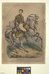 Prens Albert (elle renklendirilmiş litografi) by Nathaniel Currier