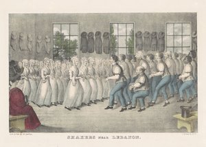 Lübnan yakınlarındaki çalkalayıcılar, 1830 dolayları (el boyaması litografi)