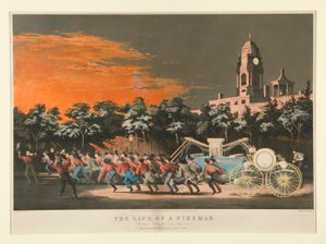 Bir İtfaiyecinin Hayatı / Yarış. - by Nathaniel Currier