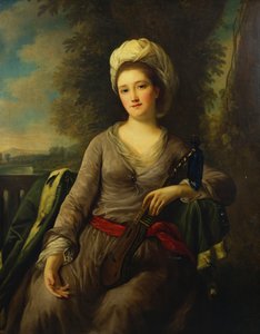 Bayan Wells olduğu düşünülen bir Hanımefendinin Portresi by Nathaniel Dance Holland