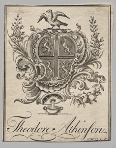 Bookplate: Theodore Atkinson yazılı Arması