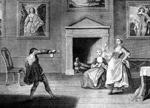 Battledore ve Shuttlecock, 1743.