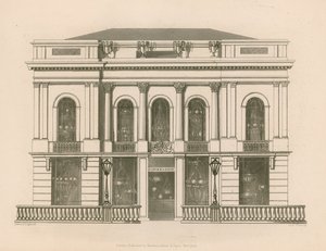 Shop front for Hancock and Dixon, Pall Mall East, London 