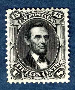 15c Abraham Lincoln, 1875 single