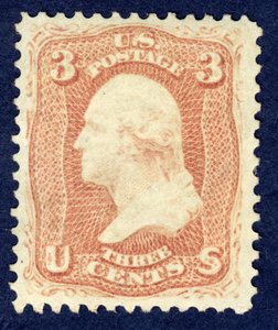 3c Washington single, 1861.