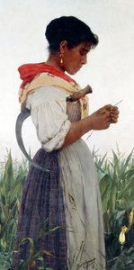 O Beni Seviyor, Beni Sevmiyor (tuval üzerine yağlıboya) by Nazareno Orlandi