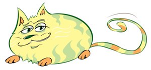 Kıvrımlı Kedi - karikatür by Neale Osborne