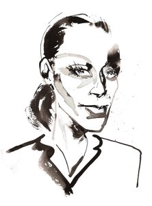 Ingrid Thulin, 2025 (mürekkep)