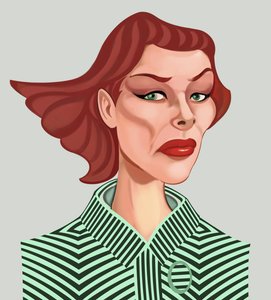 Katharine Hepburn, 2021 (dijital) by Neale Osborne