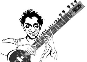 Ravi Shankar, 2019 (dijital) by Neale Osborne