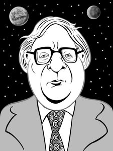Ray Bradbury, 2019 (dijital) by Neale Osborne