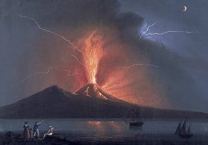 Napoli: Vezüv Patlıyor, 22 Ekim 1822 (guaş)
