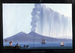 Napoli: Vezüv patlaması, 26 Ekim 1822 (guaj)