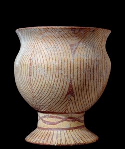 Neolitik çağ: seramik vazo. Taylandlı. 4630 M.Ö. Güneş 0,23x0,2 m Paris, Musee Guimet, Musee National des Arts Asyalılar