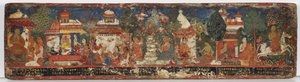 Budist el yazması kapak (ahşap üzerine opak klozet) by Nepalese School
