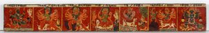 Devimahatmya el yazması kapak (ahşap üzeri opak klozet) by Nepalese School