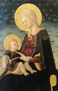 Bakire ve Çocuk, Detay (resim) by Neri di Bicci